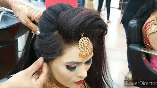 real bridal beautiful hairstyle/bridal Juda hairst
