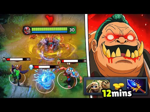 MID PUDGE WITH 12-MIN AGHANIM'S? DENDI WOULD BE PROUD!