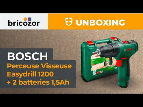 Perceuse visseuse EasyDrill 1200 + 2 batteries 1,5Ah + set d'embouts - 06039D3007 BOSCH