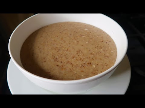 Bulgar Wheat and Oats Porridge with Coconut Milk