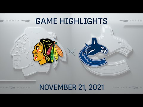 NHL Highlights | Blackhawks vs. Canucks - Nov. 21, 2021
