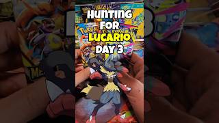 Day 3 and 3 more packs!!! More cards added to our master set!! #pokemon #megaevolution #lucario