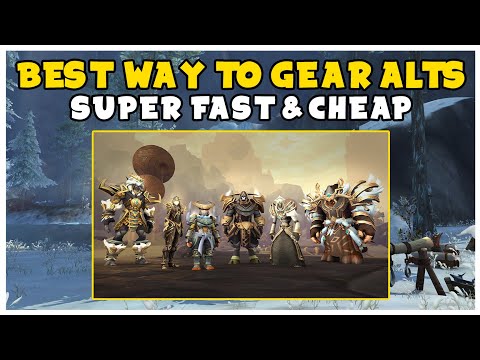 EASY WAY To Gear Alts Early On A FRESH LVL 60 - Super Fast And Cheap In Patch 9.2 | Shadowlands