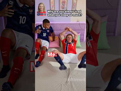Mbappé Witnessed Haaland’s Sleep Chaos 😳🛏️ #football #haaland #parody