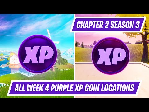 Week 4 - All Purple XP Coin Locations in Fortnite Chapter 2 Season 3
