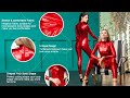 Women Metallic Long Sleeve Unitard With Turtleneck