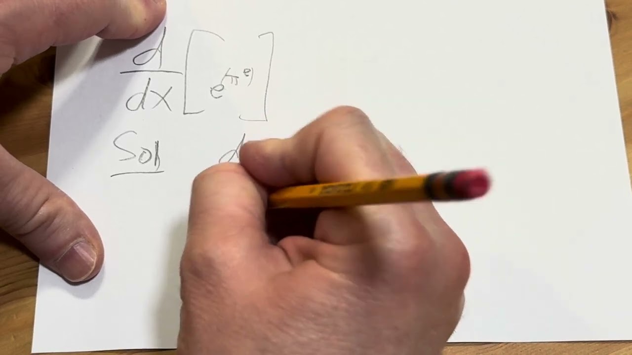 How to Find the Derivative of e^(pi^e)