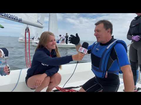 II ŚWIATOWE POLONIJNE MISTRZOSTWA ŻEGLARSKIE - Wywiad z załogą austriacką po wygranym wyścigu.