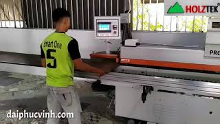Holztek. MÁY DÁN CẠNH VÁN CÔNG NGHIỆP MFC LAMNATE 7 Chức năng bo góc đánh bóng Pro-650A