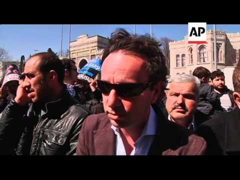 Protest to mark first anniversary of the Syrian uprising