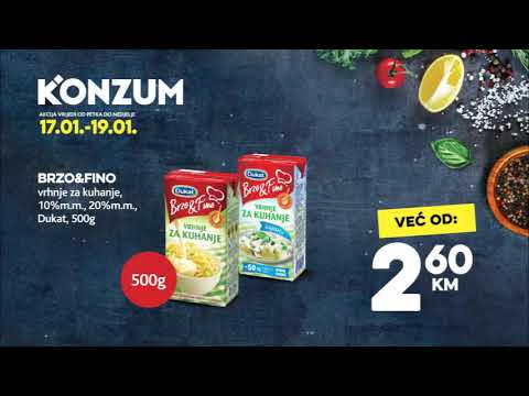 Konzum Vikend akcija! 17.01.-19.01.2020.