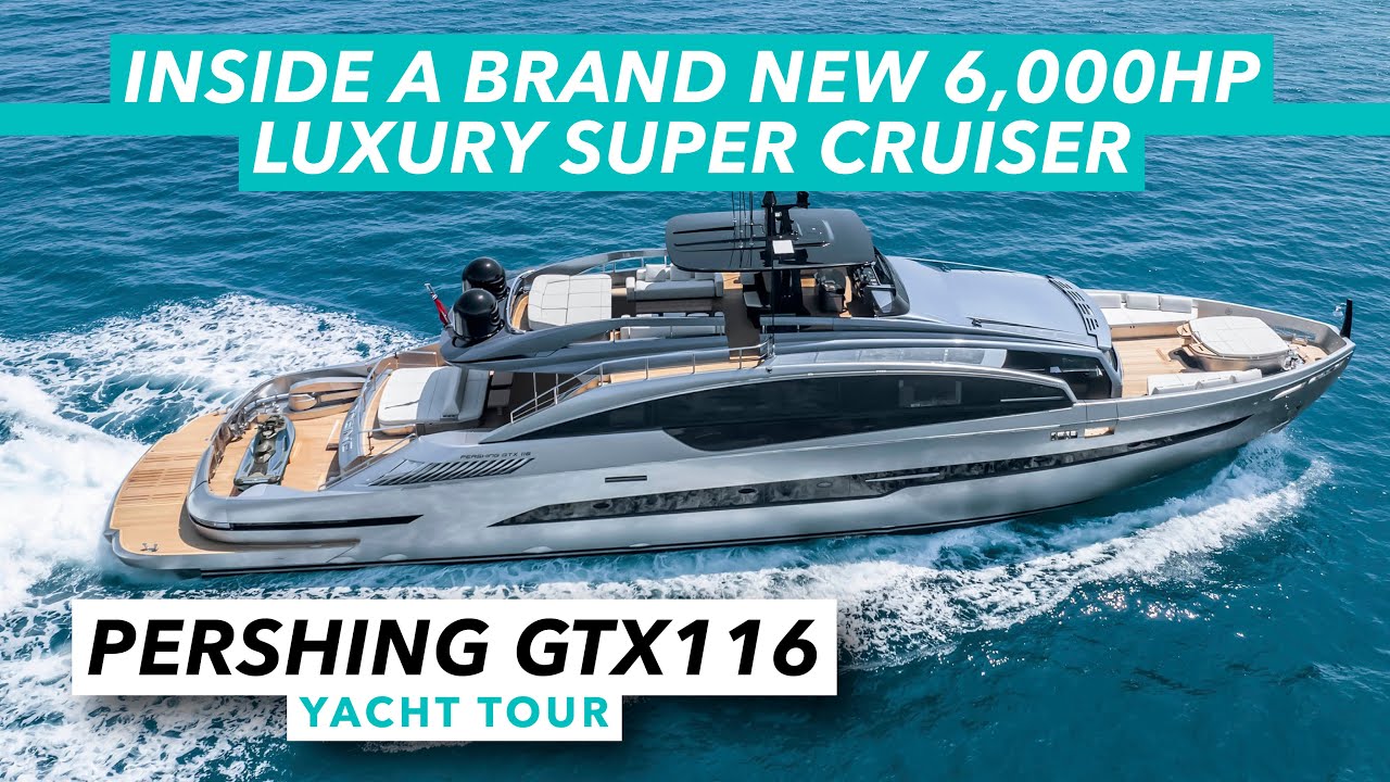 Pershing GTX116 yacht tour | Inside a brand new 6,000hp luxury super cruiser