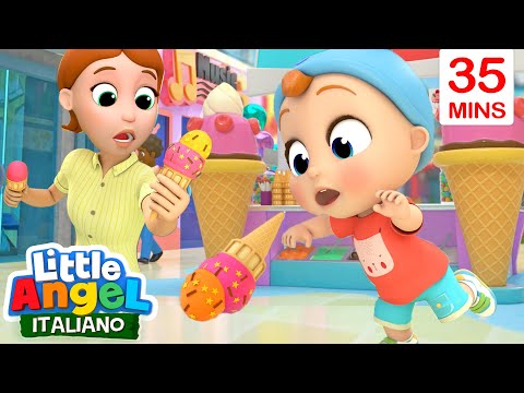 Andiamo al Centro Commerciale? 🍟🍨 Cartoni Animati con Gianni Piccino - Little Angel Italiano