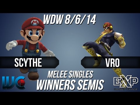 WDW 8/6/14 - Vro (Falcon) vs. Scythe (Mario) Melee Singles Winner's Semis