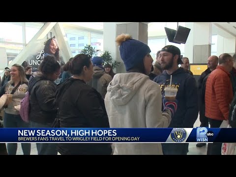 Trains to Chicago filled with Brewers fans on Opening Day