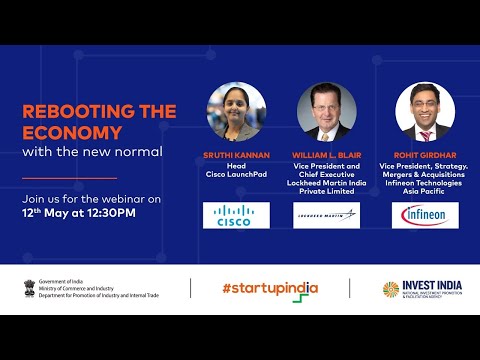 Startup India Webinar: Rebooting the economy with the new normal