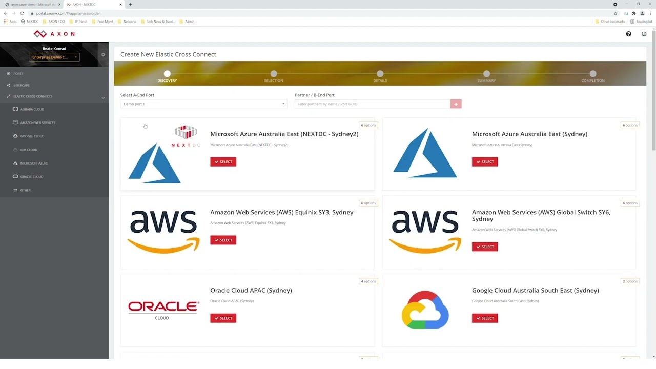 Using AXON to connect to your clouds