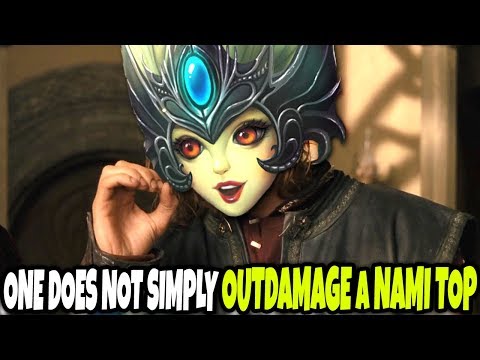 One does not simply OUTDAMAGE A NAMI TOP LANE 🔥 LoL TOP Nami vs Jax Season 10 Gameplay