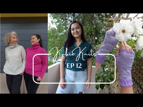 KukieKnits Podcast Ep 12 - 4 FOs, 4 WIPS!! / Esio Trot, Moon Set Tee, Calm Down Cardigan Test etc