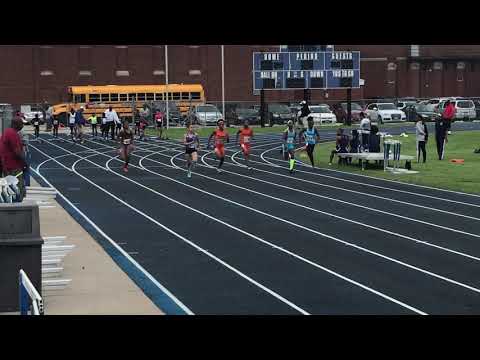 2019 Jane Dickens Invitational 11/12 girls 100 m dash
