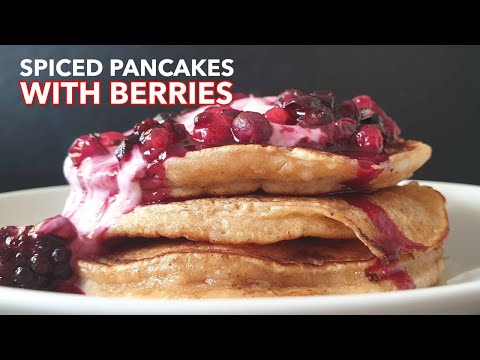 Spiced Pancakes With Berries