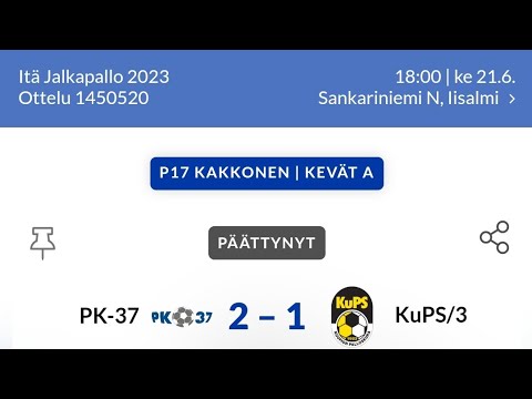 PK-37 - KuPS B3 2-1 (21.6.2023)