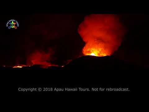 Lava River at Nohea and Leilani.   June 17, 2018