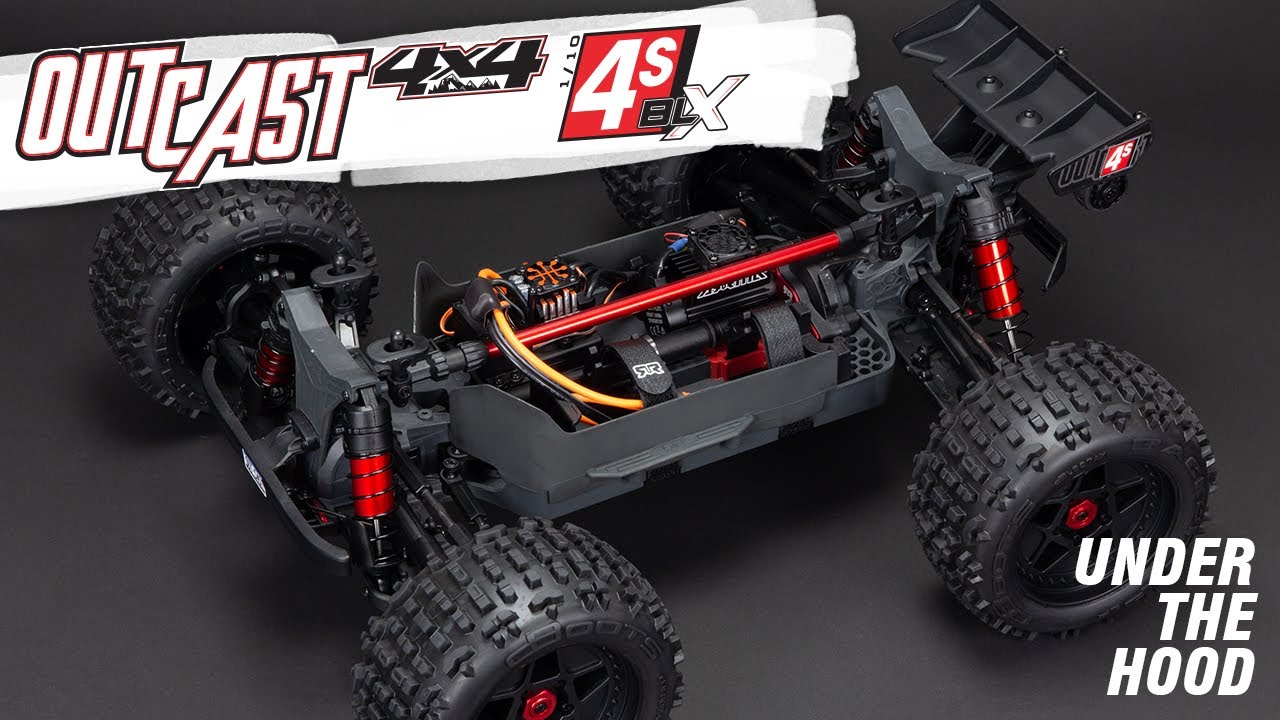 RC auto Arrma Outcast 4S V2 BLX 1:10 4WD RTR, bronzová