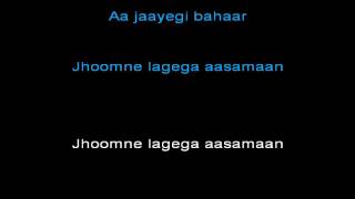 Aaja Sanam Madhur Chandni Video Karaoke With Lyrics