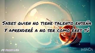 Tiziano Ferro - Chi non ha talento insegna / Quien no tiene talento enseña  -con letra-