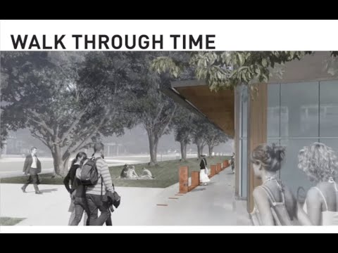 UBC Walk Through Time public art installation overview