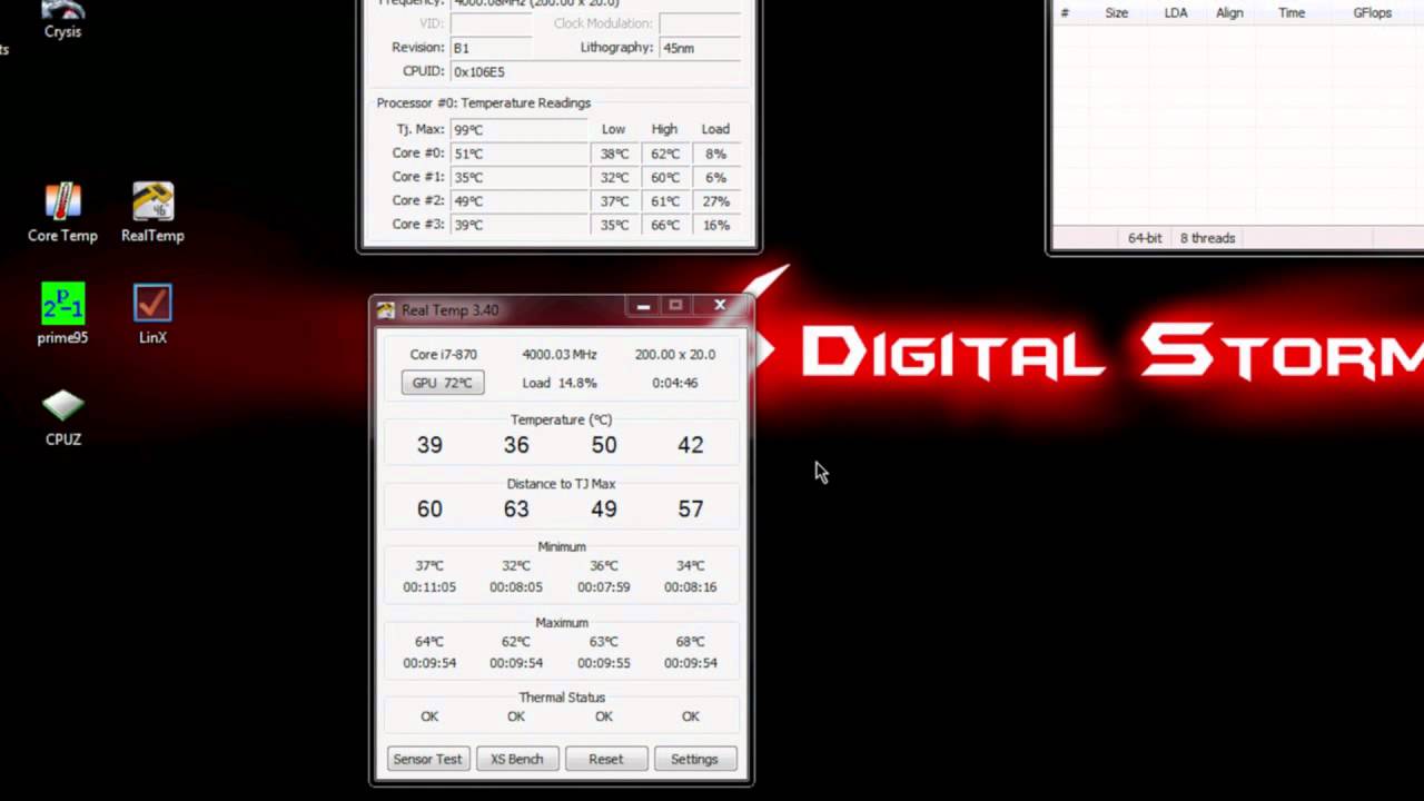 Overclock, Memory Stability and Temperature Testing