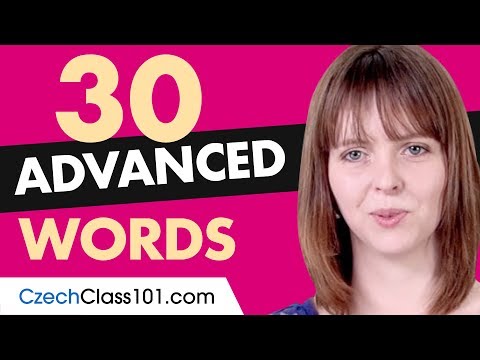 30 Advanced Czech Words (Useful Vocabulary)