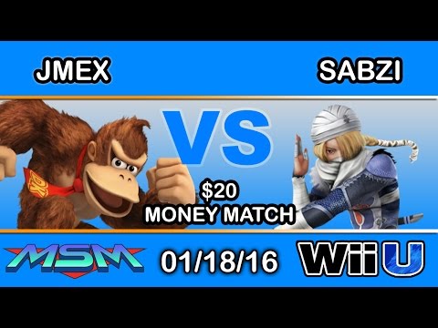 MSM 33 - 2GG | Jmex (Donkey Kong) Vs. Sabzi (Sheik) $20 Money Match - Smash Wii U