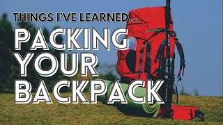 Packing Your Backpack