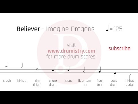 download lagu mp3 mp4 Imagine Dragons Believer Drum Sheet Music, download mp3 Imagine Dragons Believer Drum Sheet Music free download mp3, download mp3 Imagine Dragons Believer Drum Sheet Music