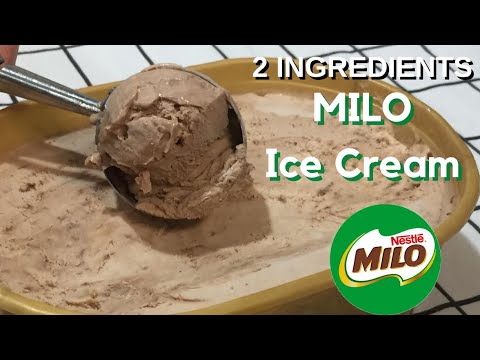 MILO ICE CREAM recipe | 2 Ingredients Ice Cream Milo