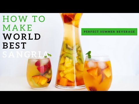 How to make World – Best Spanish Sangria 🍸🍍 | Perfect Summer Beverage Recipe | Two different ways