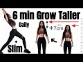 6 Easy Stretches / Workouts to GROW TALLER & Fix Posture? Height Increase Exercises | Daily Routine