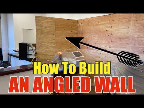 How To Build An Angled Wall Inside An Interior Space | How To Frame An Angled Wall Around Obstacles
