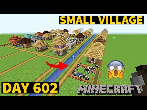 I build Small Village in Minecraft Creative mode 2023 Day 602