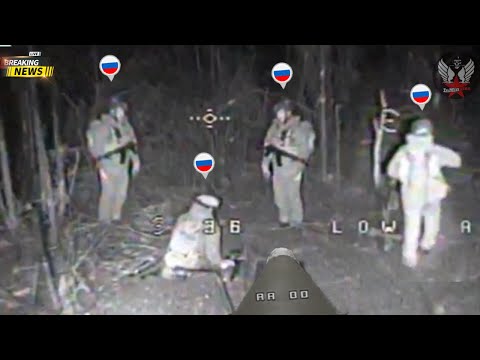 Ukrainian Night Vision FPV Drone Secretly Blows Up Entire Russian Soldier While Hiding in Trenches