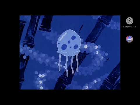 Губка Боб Дискотека вечеринка с медузой