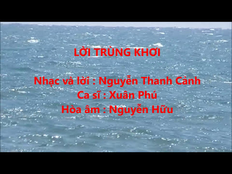 Lời trùng khơi Sheet - Xuân Phú