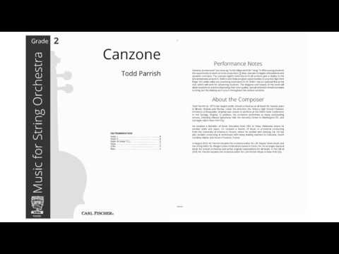 Canzone (YAS193) by Todd Parrish