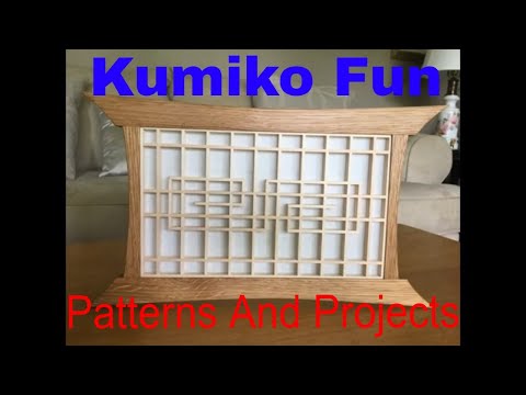 How to make Kumiko  patterns and projects close up
