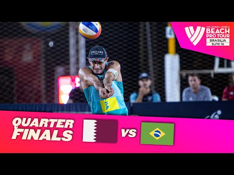 Cherif/Ahmed vs. George/Andre - Quarter Finals Highlights | Brasilia 2024 #BeachProTour