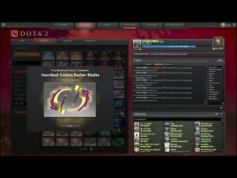 Dota 2 Unboxing Immortal Treasure II International 2014