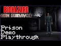 Resident Evil Survivor 3rd Person Prison Demo Full Playthrough