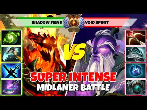 SHADOW FIEND (Mid) vs VOID SPIRIT (Mid) - Epic Battle Of Divine Rank Dota 2 Players - Z Dota 2